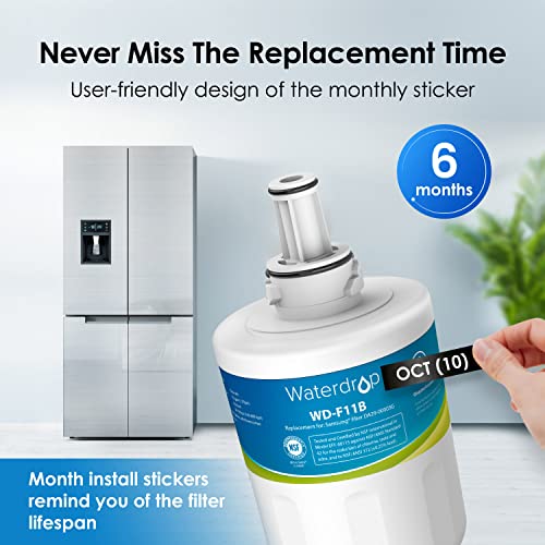 Waterdrop de repuesto para Samsung DA29 - 00003 G Aqua-Pure Plus Filtro, Blanco, 2