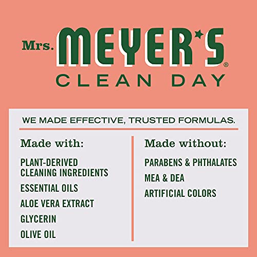 Mrs. Meyer’s Clean Day Liquid Hand Soap, Geranium Scent, 12.5 fl oz (Pack of 3)