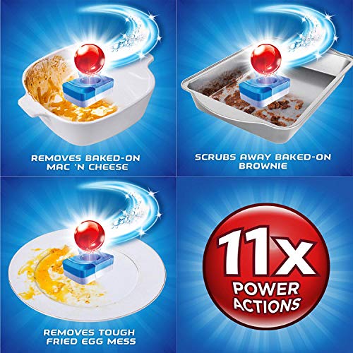 Finish Powerball Max-in-1 Detergente automático para lavaplatos, 117 ct. Peso neto 74,1 onzas, 74,1 onzas