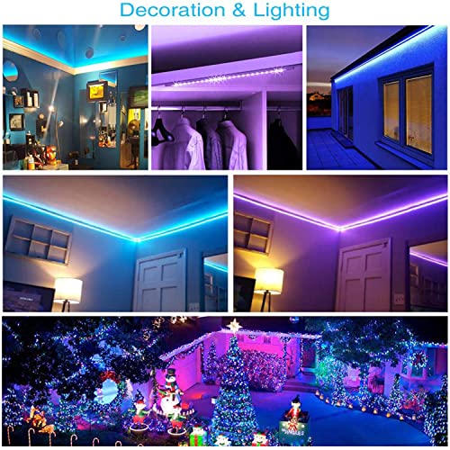 Daybetter Tira de luces LED de control remoto de 5050 RGB flexible que cambia de color