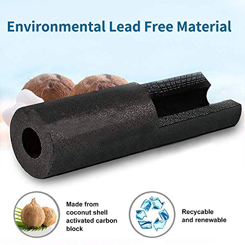HOMPOWER MWF Filtro de agua de repuesto para frigorífico GE compatible con MWF, MWFA, MWFP, GWF, GWFA, GWF06, Kenmore 9991, 469991 (1 paquete), color blanco