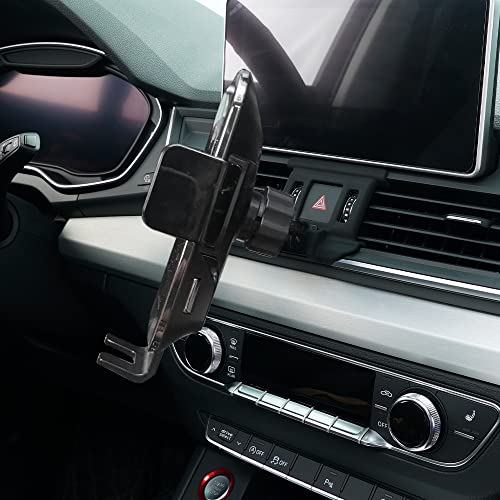 Soporte de teléfono de carga inalámbrica, ventilación de aire retráctil automática eléctrica que sostiene el montaje para Audi Q5 2018 2019, soporte de teléfono de coche para iPhone 8, X, XS para Samsung S9, S10 Smartphone