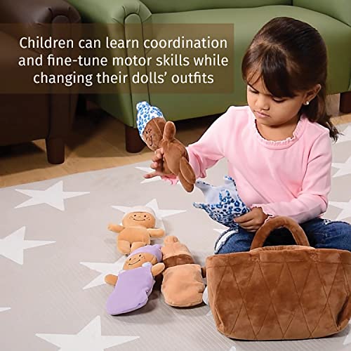 Creative Minds - Juego de 6 Piezas de canastas sensoriales de Peluche multicultural para Todas Las Edades