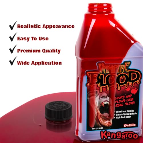 Kangaroo Pint of Blood; Halloween, Vampire Blood; 16 Oz