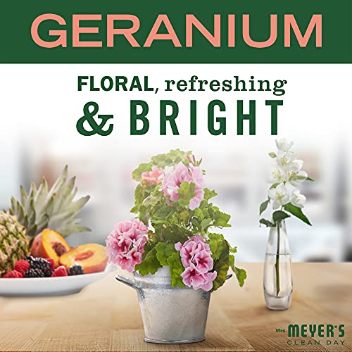 Mrs. Meyer’s Clean Day Liquid Hand Soap, Geranium Scent, 12.5 fl oz (Pack of 3)
