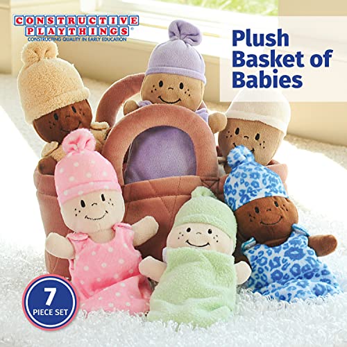 Creative Minds - Juego de 6 Piezas de canastas sensoriales de Peluche multicultural para Todas Las Edades