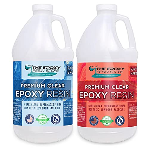 The Epoxy Resin Store - Kit de resina epoxi transparente de 2 partes para mesas y construcción compuesta, kit de 1 galón
