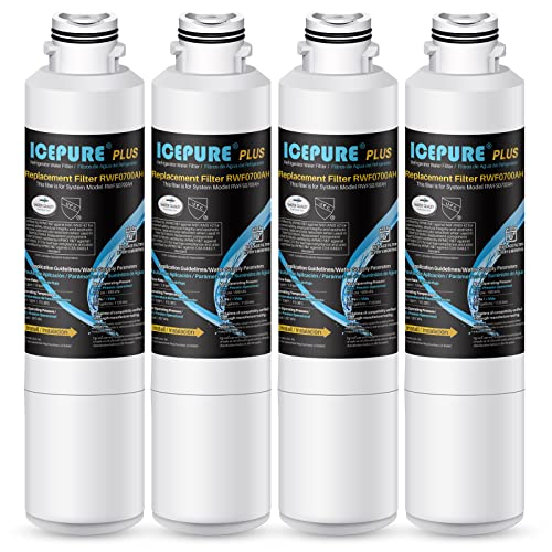 Icepure DA2900020B replacement refrigerator water filter For Samsung DA2900020B,DA2900020A,HAF-CIN（4-Pack）