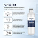 GLACIER - Filtro de agua FRESH LT1000PC de repuesto para refrigerador, compatible con LT1000PC/PCS, LT1000PC, LT-1000PC, MDJ64844601, ADQ747935 ADQ74793504 filtro de agua (paquete de 3)