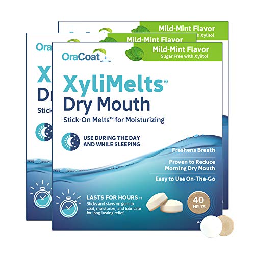 XyliMelts - Discos para boca seca (40 mentas, 3 unidades)
