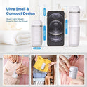 Water Flosser Cordless for Teeth, PONYFREE Mini Portable Oral Irrigator with 9 Pressure Modes, Water Teeth Cleaner Pick, Unique Pressure Stabilization Technology