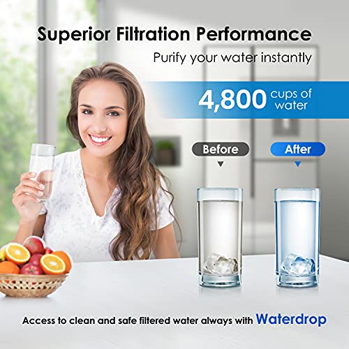 Waterdrop LG lt800p, adq72910901 compatible Repuestos filtro de agua para nevera (