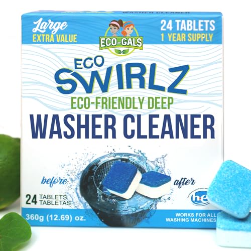 Eco-Gals Eco Swirlz - Limpiador de lavadora, 24 unidades