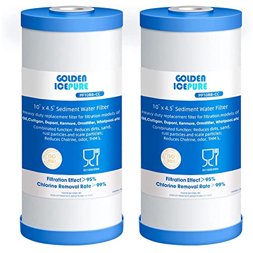 ICP-PP10BB-CC-2 PACK whole house heavy duty Sediment +Carbon Combinated Water Filter 10"