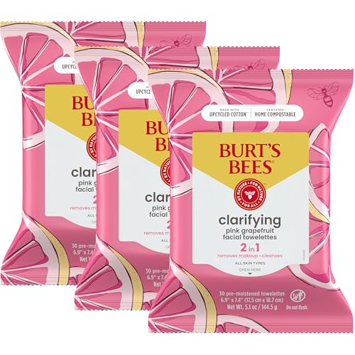 Burt's Bees Facial Cleansing Towelettes, Cucumber and Sage, 30 Count