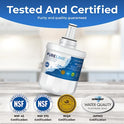 Samsung DA29-00003G repuesto de filtro de agua premium certificado. Compatible con Samsung DA29-00003G y Samsung AQUA-PURE Plus. Diseñado para un ajuste exacto y estándares como filtro original – Pureline (3 unidades)