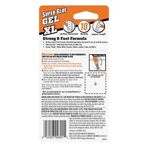 Gorilla Gel XL Super Pegamento