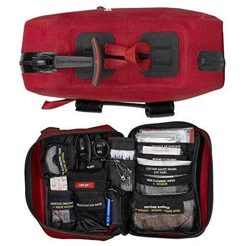 Surviveware Kit de primeros auxilios impermeable pequeño