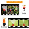 Kit de riego de jardín, sistema de riego automático de planta de 30 m, kit de tubos de riego micro DIY para tubos de riego, manguera de distribución en blanco, boquillas atomizadoras para invernadero, lecho de flores, patio, césped