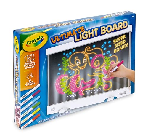 Crayola Ultimate Light Board, tablet de dibujo, regalo para niños, edad 6, 7, 8, 9