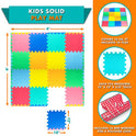 ProSource Puzzle Solid Foam Play Mat for Kids