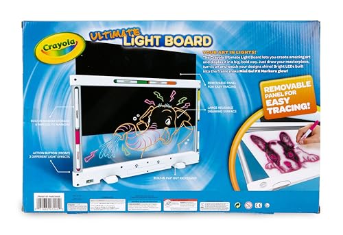 Crayola Ultimate Light Board, tablet de dibujo, regalo para niños, edad 6, 7, 8, 9