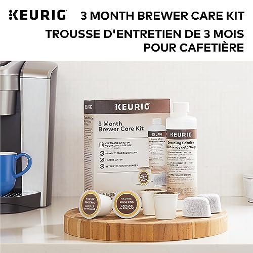 Keurig 3-Month Brewer Maintenance Kit, Includes Descaling Solution, Water Filter Cartridges & Rinse Pods, Compatible with Keurig Classic/1.0 & 2.0 K-Cup Pod Coffee Makers, 7 Count