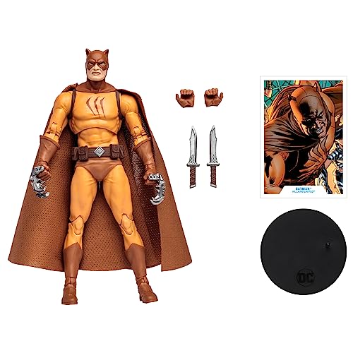 McFarlane Toys - DC Multiverse - Catman (Villains United) Gold Label Figura de acción de 7 Pulgadas