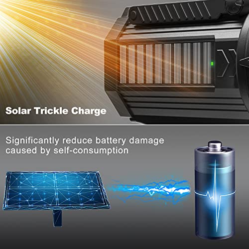BUYSIGHT Rechargeable Spotlight Flashlight, 200000 lumens 600 Yards Range Solar Spot Lights Hand held Large flashlights with red Lens and Side Flood Light Warning Light USB C Recharge