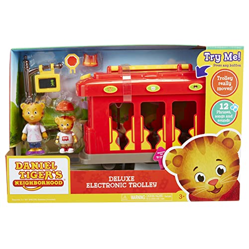 Daniel Tiger's Neighborhood 87833 Daniel Tiger-Deluxe Electronic Trolley Vehicle