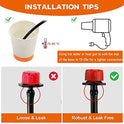 Kit de riego de jardín, sistema de riego automático de planta de 30 m, kit de tubos de riego micro DIY para tubos de riego, manguera de distribución en blanco, boquillas atomizadoras para invernadero, lecho de flores, patio, césped