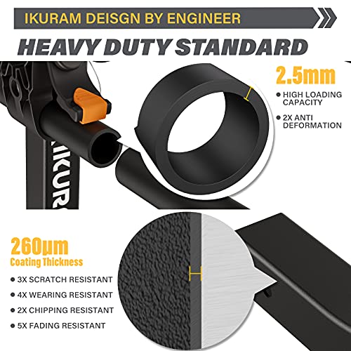 IKURAM - Soporte para bicicleta de 2/3/4 con enganche de montaje doble plegable para coches, camiones, SUV y furgonetas con un receptor de enganche de 2 pulgadas (mejor momento para comprar)