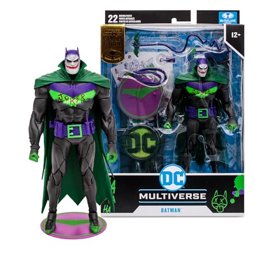 McFarlane DC Multiverse 7IN - Batman (Batman: White Knight) (JOKERIZED) (Etiqueta Dorada)