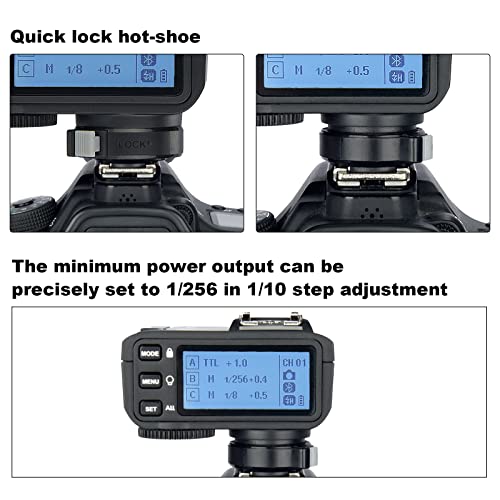 Godox X2T-N i-TTL 2.4 G HSS 1/8000s transmisor de disparador remoto inalámbrico compatible con cámara Nikon, soporte Bluetooth, pantalla más grande (versión de actualización Godox X1T)