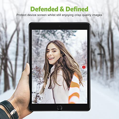 Paquete de 2 protectores de pantalla compatibles con iPad de 9ª generación/iPad de 8ª generación de 10.2 pulgadas, vidrio templado apiker compatible con iPad 9 8 7 (2021/2020/2019)