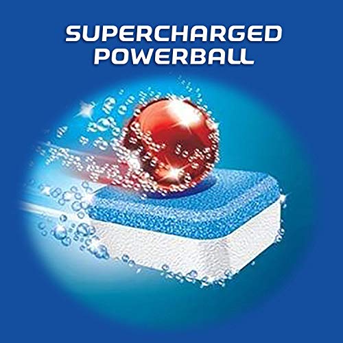 Finish Powerball Max-in-1 Detergente automático para lavaplatos, 117 ct. Peso neto 74,1 onzas, 74,1 onzas