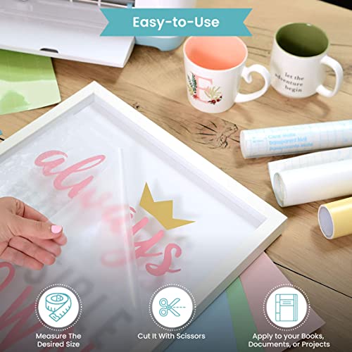 Con-Tact Brand Clear Adhesive Protective Liner to Cover Books and Documents, 13.5-Inches x 5-Feet (Pack of 3)