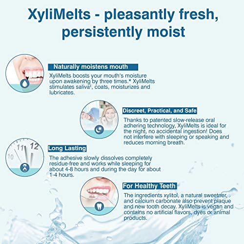 XyliMelts - Discos para boca seca (40 mentas, 3 unidades)