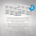 Housewares Solutions - Filtros de agua de carbón para cafeteras Cuisinart (12 unidades)