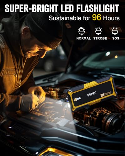 GOOLOO 4000A Peak Car Jump Starter Battery Pack