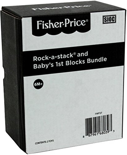 Fisher-Price Rock-a-Stack & Baby's First Blocks Bundle [Amazon Exclusive]