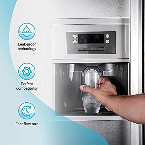 AQUACREST DW2042FR-09 Refrigerator Water Filter, Compatible with Daewoo DW2042FR, Kenmore 46-9130, DW2042FR-09, Aqua Crystal DW2042F-09