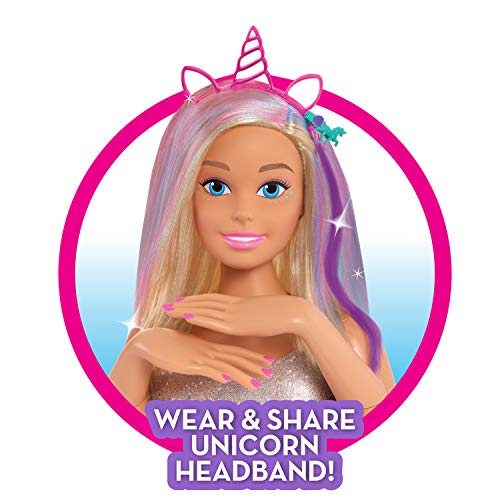 Barbie - Cabeza de para peinar, Cabello Rubio