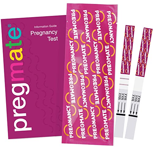 PREGMATE 25 Pregnancy HCG Test Strips One Step Urine Test Strip Combo Predictor Kit Pack (25 HCG) by PREGMATE