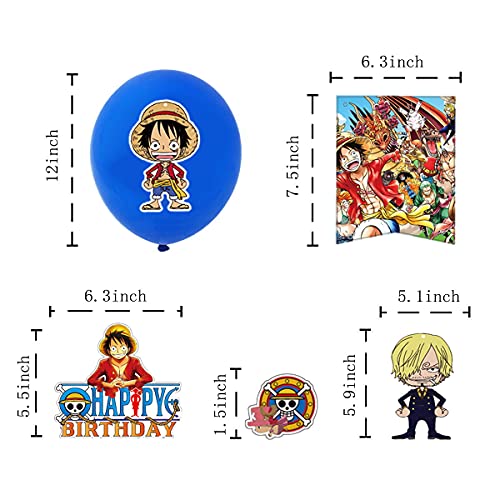 Suministros de fiesta de cumpleaños para una pieza, decoración de fiesta temática de una pieza