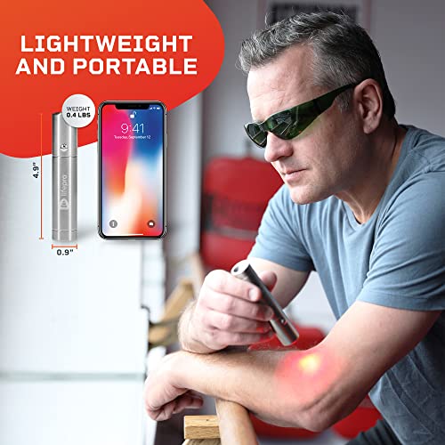 LifePro Terapia de luz infrarroja y roja para dolor articular y muscular. Dispositivo de terapia de luz roja para alivio del dolor. Terapia de luz infrarroja cercana para inflamación, uso facial y corporal, 3 longitudes de onda.