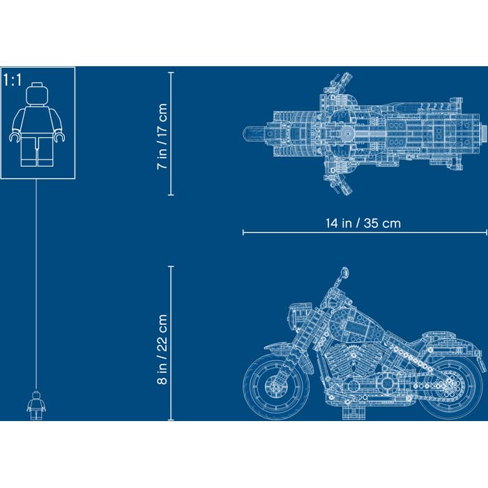 Harley Davidson Lego Creator Fat Boy 10269 (1023 Pieces)