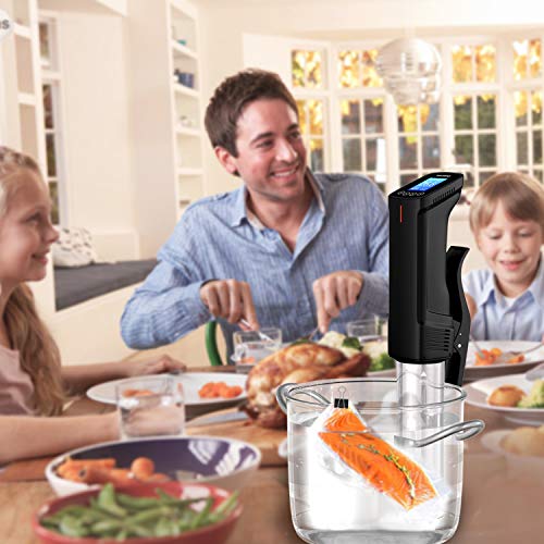 Inkbird Culinary Sous Vide - Cocina de precisión Wi-Fi, circulador de inmersión de 1000 W con componentes de acero inoxidable, interfaz digital, temperatura y temporizador para cocina