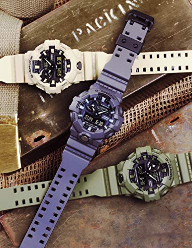 Casio De los hombres 'G Shock' resina de cuarzo reloj Casual, color: gris (modelo: ga-700uc-8acr)