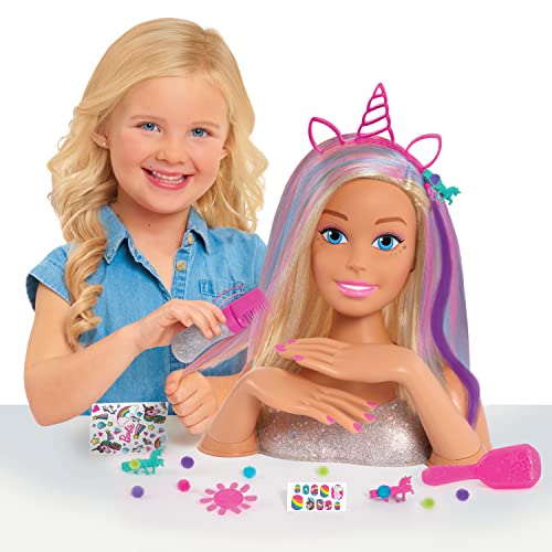 Barbie - Cabeza de para peinar, Cabello Rubio